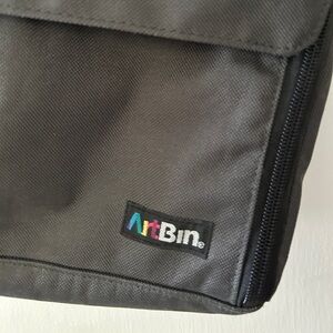 ArtBin Craft Organizer Tote Gray Black Shoulder Bag Sewing Knitting Storage NWOT